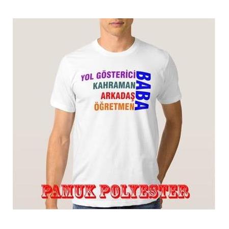 Süblimasyon Pamuk Polyester T-Shirt ( Yetişkin)