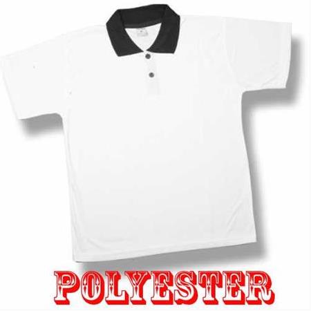 Süblimasyon Polyester Siyah Polo Yaka T-Shirt